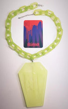 Load image into Gallery viewer, Rest & Glow in Darkness Pastel Goth Coffin NeckChain