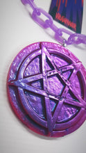 Load image into Gallery viewer, Electromagnetic MegaGum Pastel Goth Pentagram NeckChain