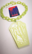 Load image into Gallery viewer, Rest & Glow in Darkness Pastel Goth Coffin NeckChain