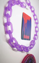 Load image into Gallery viewer, Electromagnetic MegaGum Pastel Goth Pentagram NeckChain