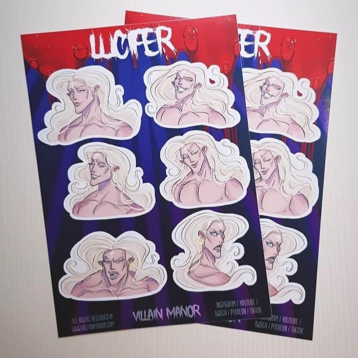 Arcangel Lucifer Sticker Sheet