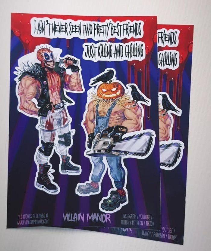 Bucky & Joaquin Sticker Sheet