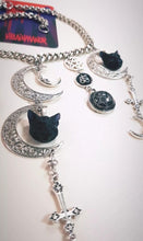 Load image into Gallery viewer, Luciferian Mystic Cat Necklace
