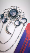 Load image into Gallery viewer, Phases of the Moon Brooch
