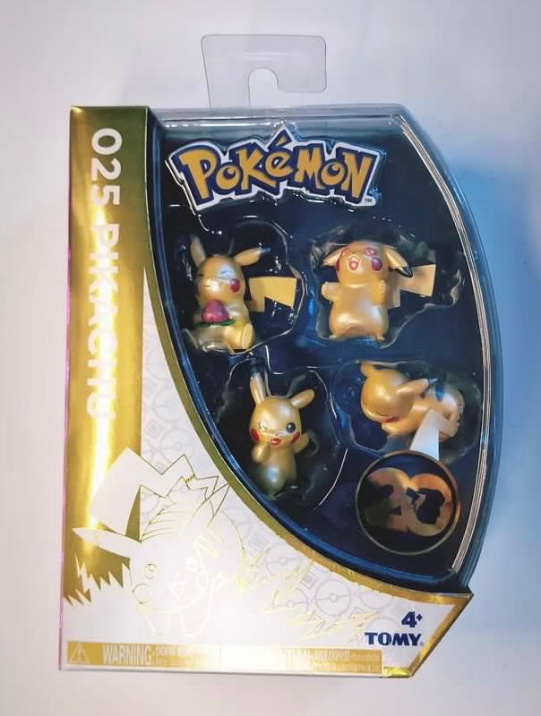 Pokémon Pikachu 4 mini figures