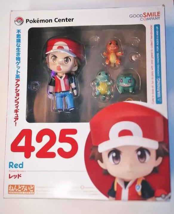 Pokémon Center RED with starter Pokémon figure