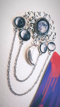 Load image into Gallery viewer, Phases of the Moon Brooch
