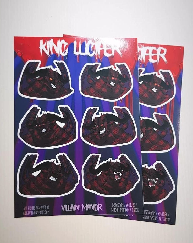 King Lucifer Sticker Sheet