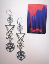 Load image into Gallery viewer, Lucifer&#39;s Sigil Earrings
