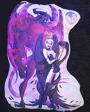 Load image into Gallery viewer, Rosa and King Lucifer Plush Pillow
